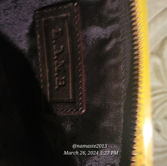 L.A.M.B. Gwen Stefani Multi Patern Fold Over Clutch Designer Luxury Celeb  #747 - Picture 13 of 14